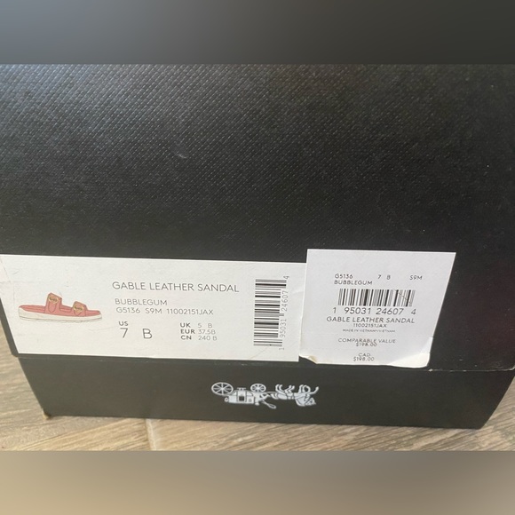 Gable Sandal Coach Size 7 🩷 Bubblegum - Picture 3 of 9